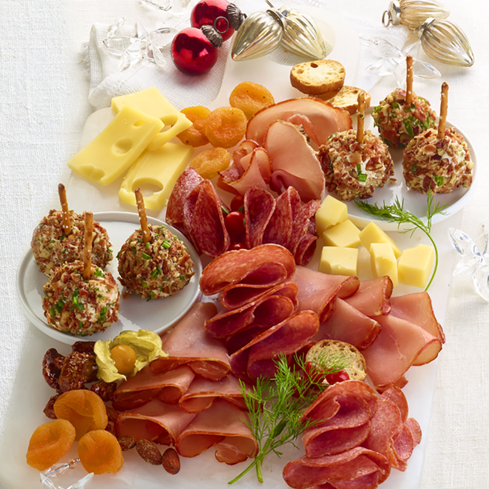Charcuterie Board with Cheese Balls