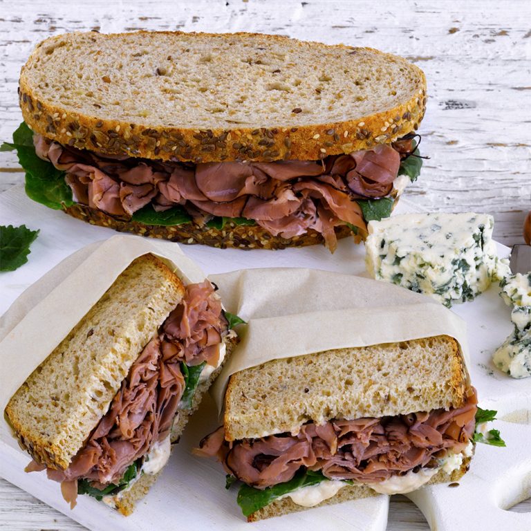 Rudolph’s Bavarian Rye Bread with Blue Cheese Brandt Meats