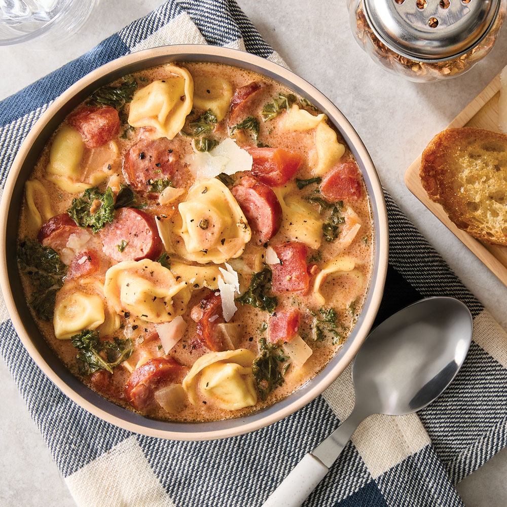 Sausage and Tortellini Soup