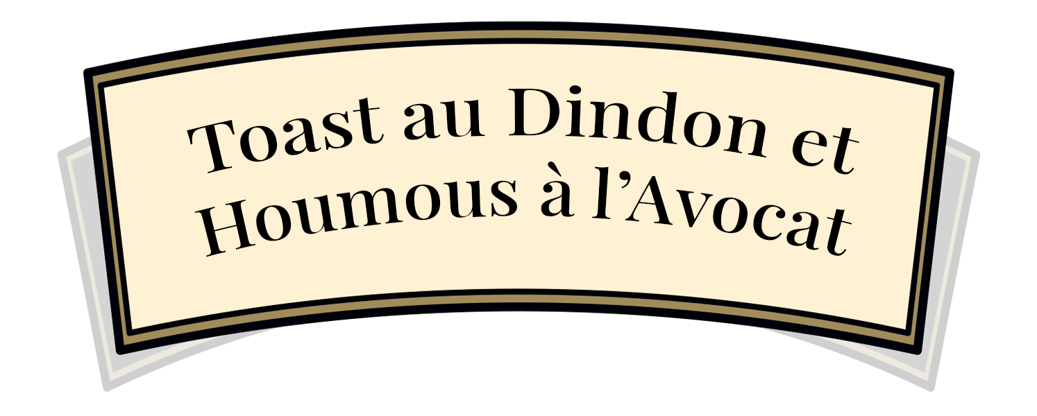 Toast au Dindon et Houmous